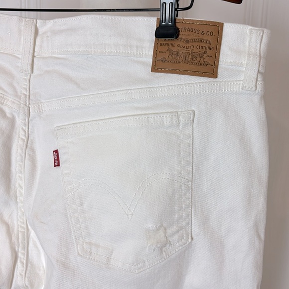 NWOT LEVIS wedgie skinny white jeans 22W - Picture 6 of 11